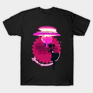 Whimsical Fusion of Glamour and Science T-Shirt